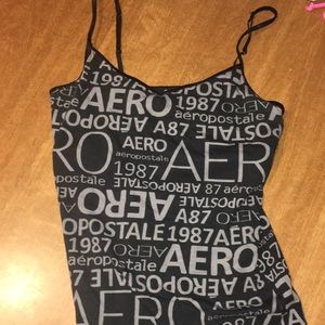 aeropostale black and grey tank